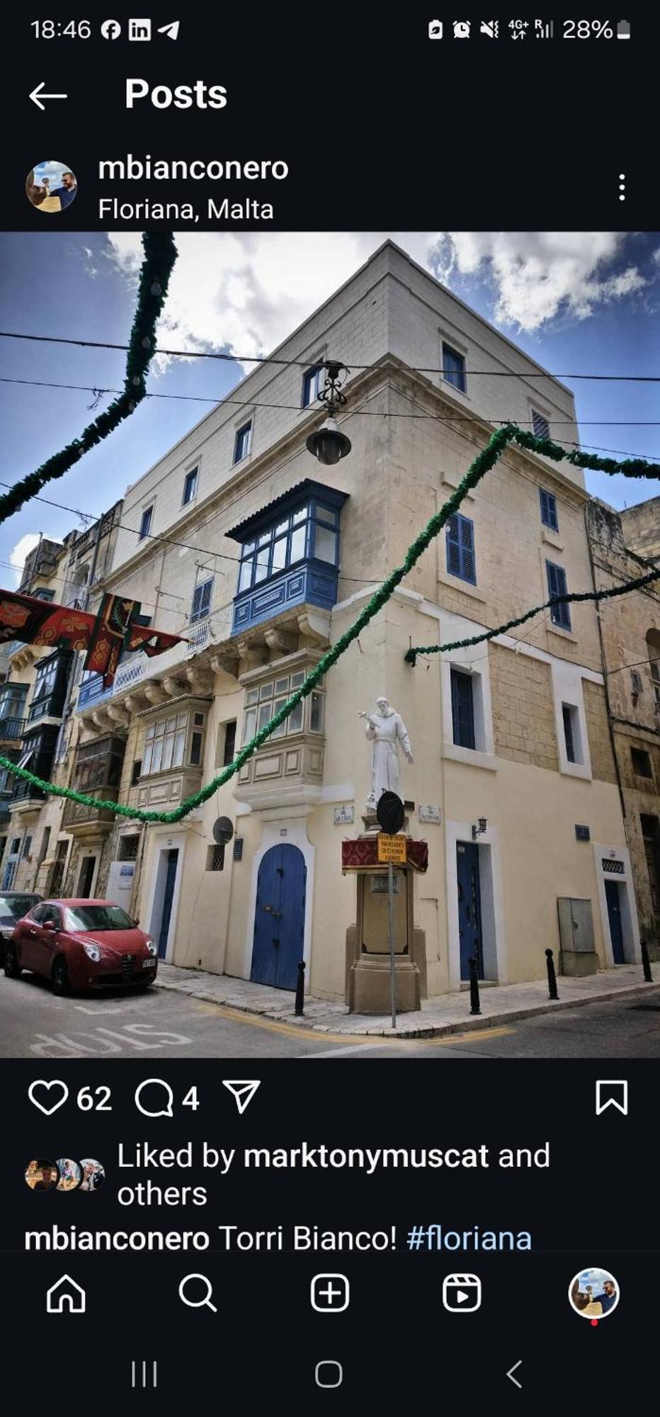 No 60, 3Rd Floor, Centrally Located, Fully Equipped Studio Apt Φλοριάνα Εξωτερικό φωτογραφία